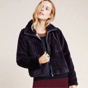 Anthropologie Natasha Faux Fur Jacket Sz M